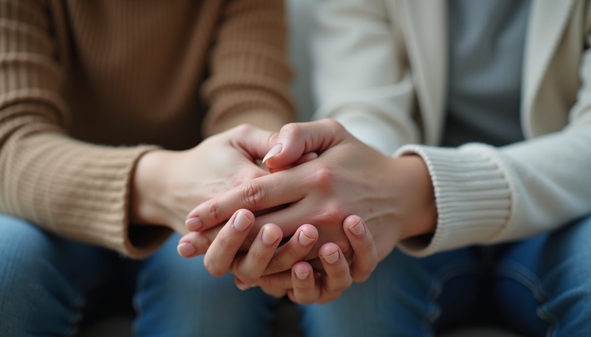 Couple holding hands — marriage counseling in Fairhope, Alabama