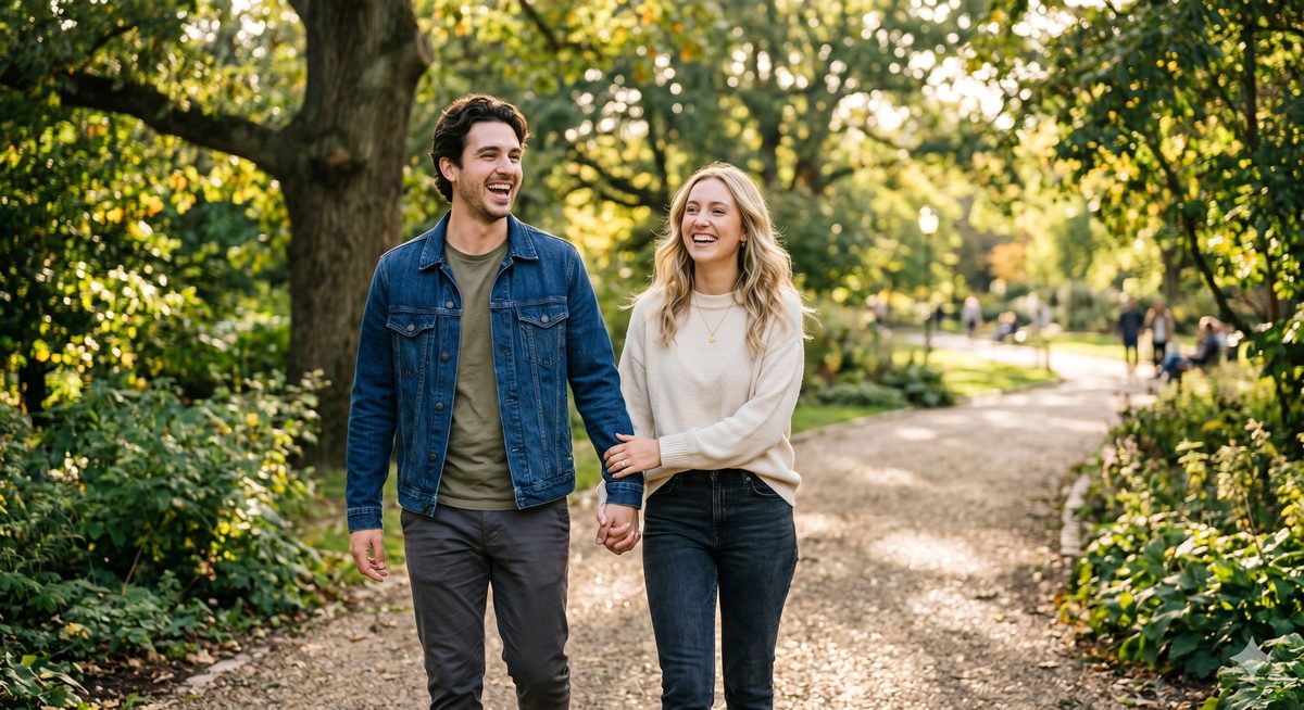 Couple walking together — premarital counseling in Fairhope, Alabama